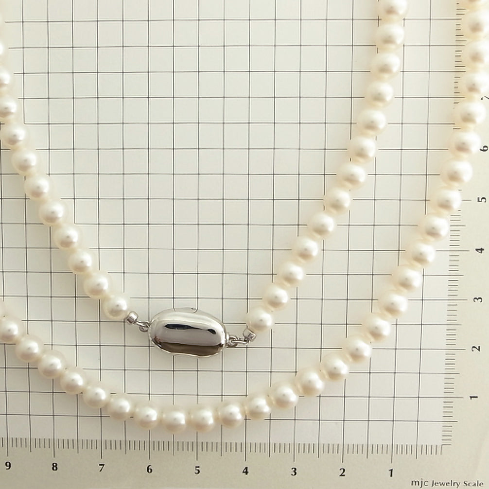 パール ネックレス(淡水真珠/ロング/80cm/6月誕生石)《16T10275》