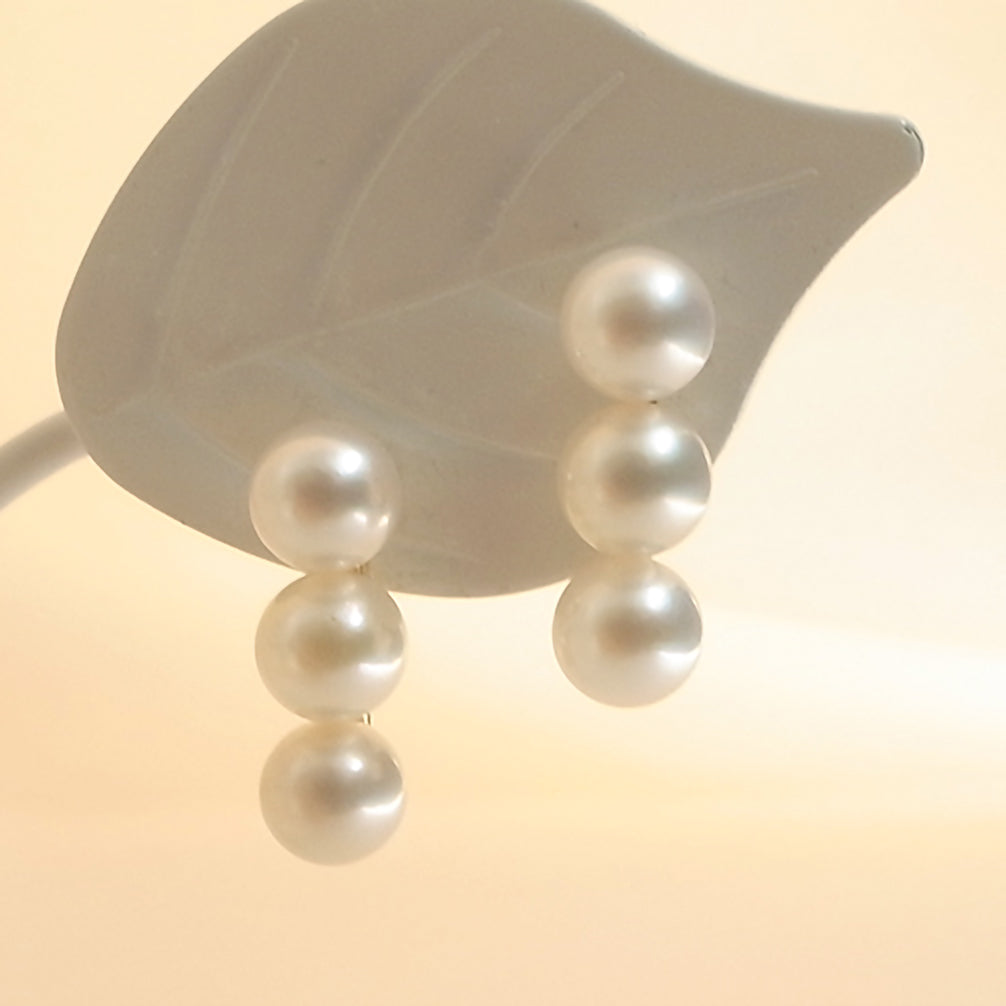 パール K18ピアス(アコヤ真珠/6月誕生石)《17T10152》