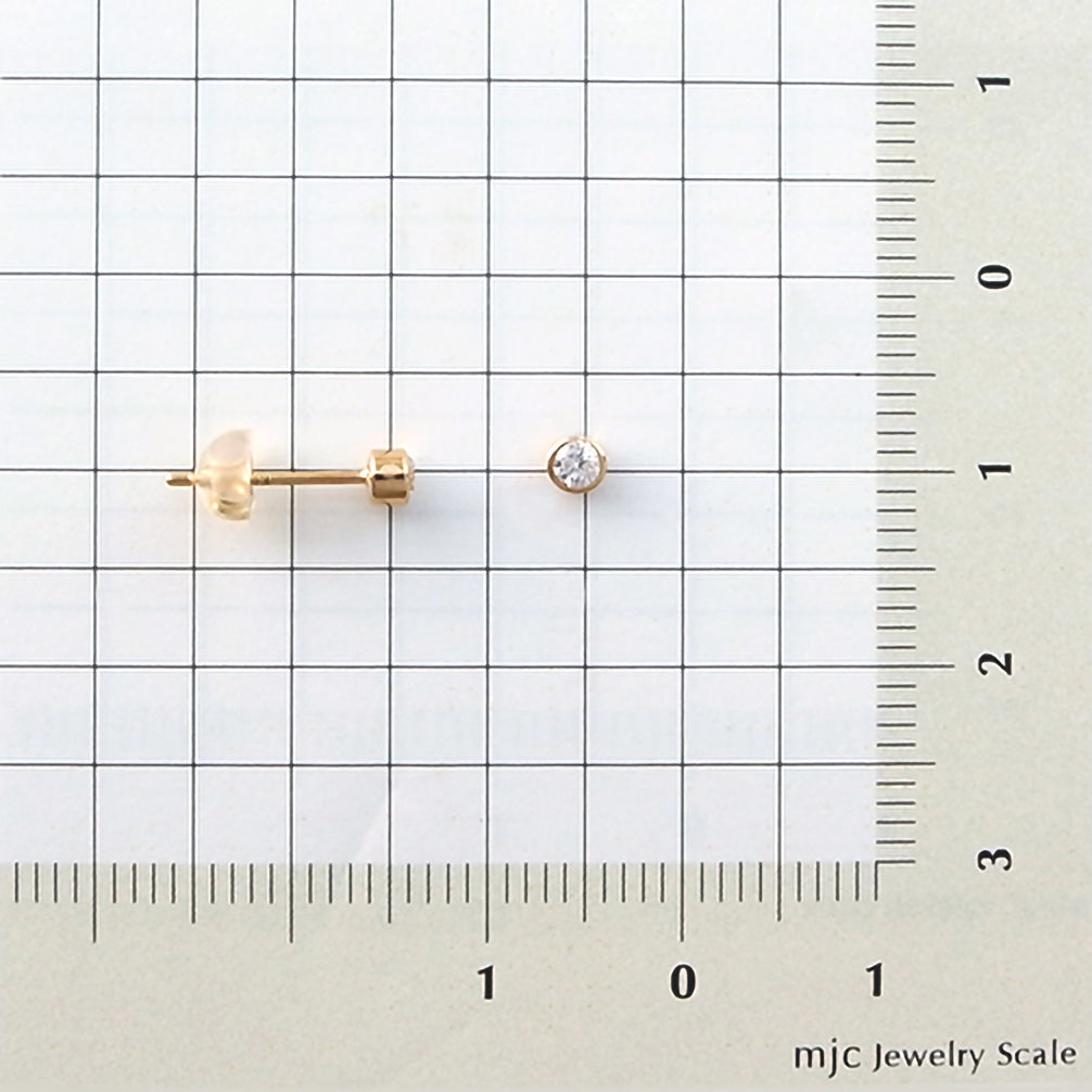 ダイヤモンド K18ピアス(4月誕生石)《18T10139》