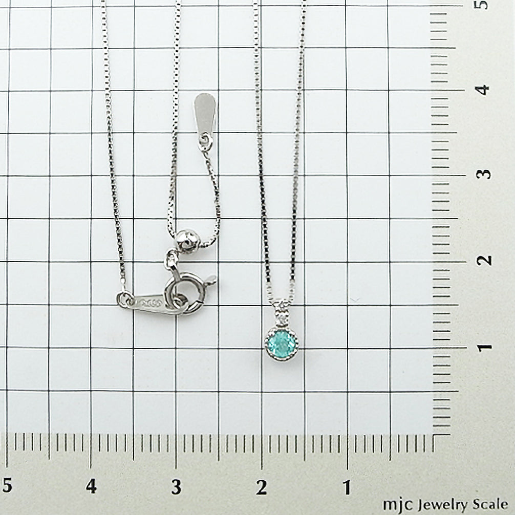 パライバトルマリン/ダイヤモンド プラチナネックレス(10月誕生石/鑑別書付き)《19T10259》