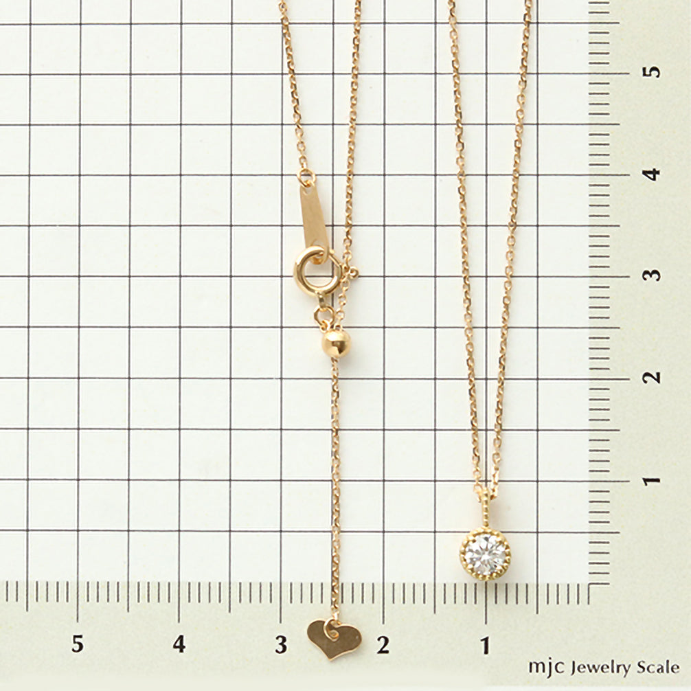 ダイヤモンド K18ネックレス(0.2カラット/Hカラー/SIクラス/GOOD/4月誕生石/グレーディングレポート付き)《20T10265》