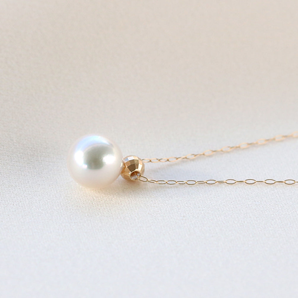 パール K18ネックレス(アコヤ真珠/8mm/6月誕生石)《20TZ0201》