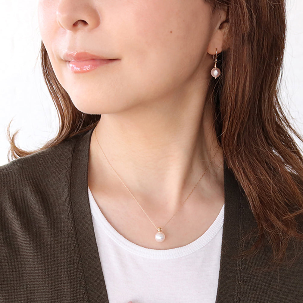 パール K18ネックレス(アコヤ真珠/8mm/6月誕生石)《20TZ0201》