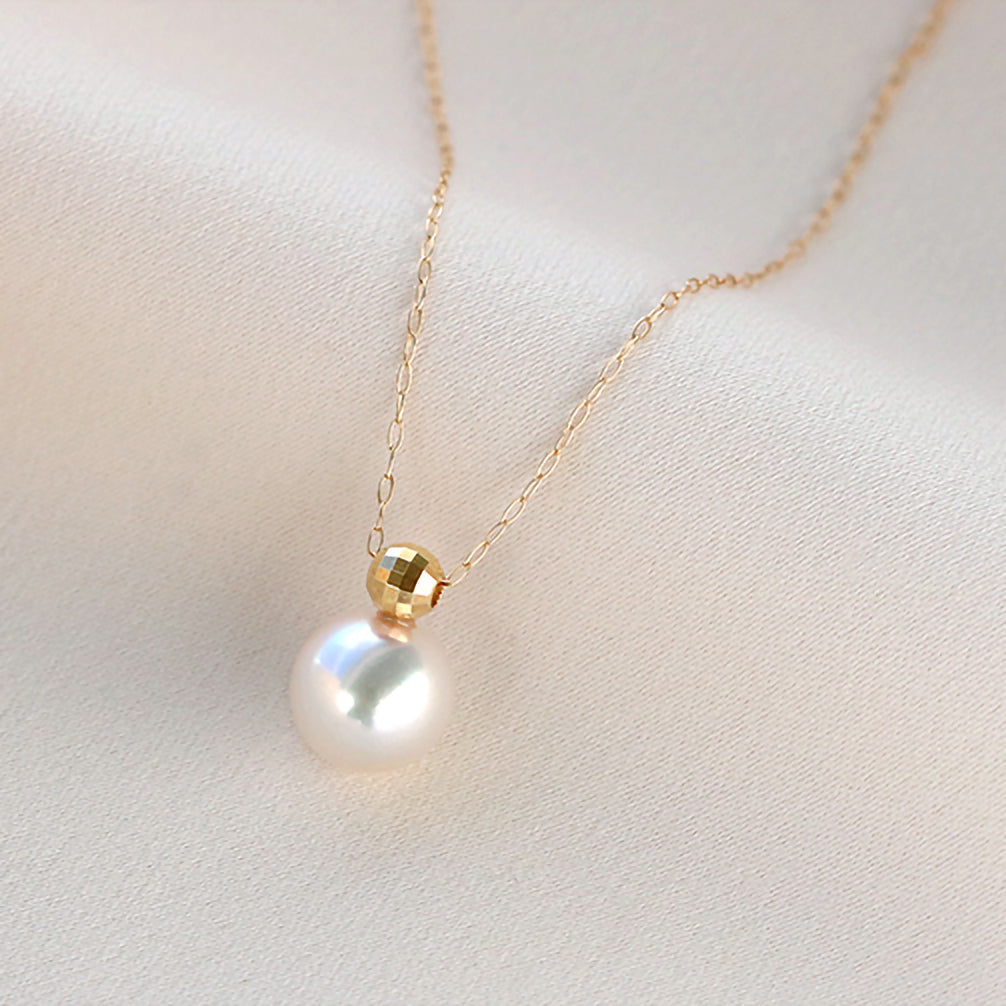 パール K18ネックレス(アコヤ真珠/8mm/6月誕生石)《20TZ0201》