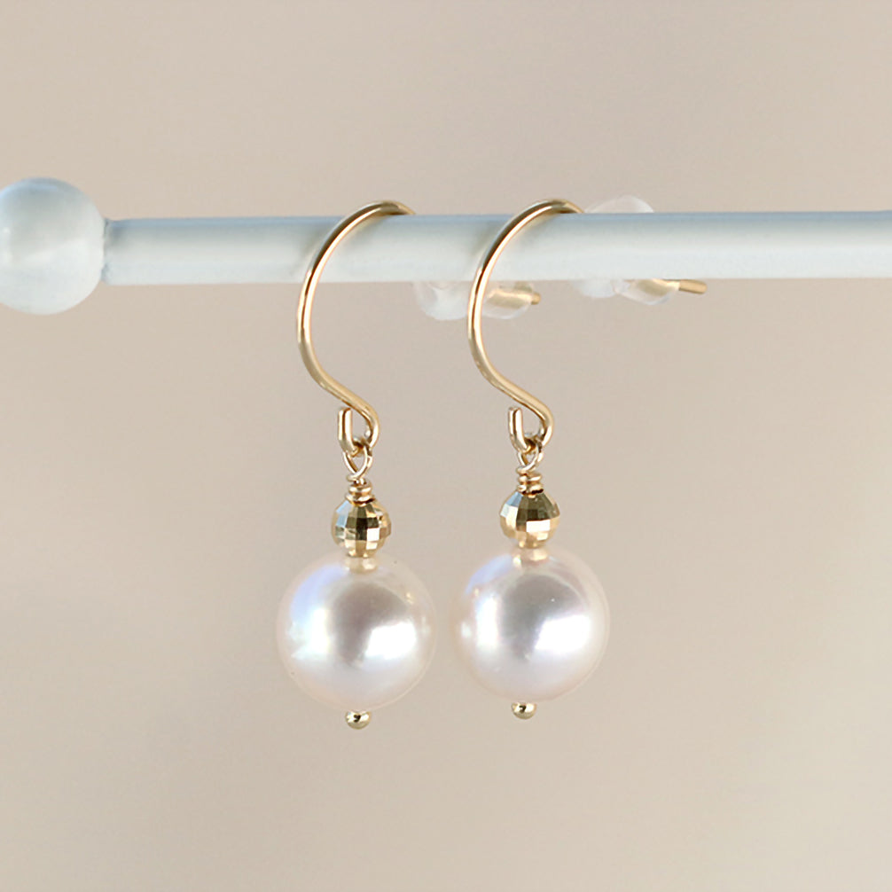 パール K18ピアス(アコヤ真珠/7.5mm/6月誕生石)《20TZ0202》