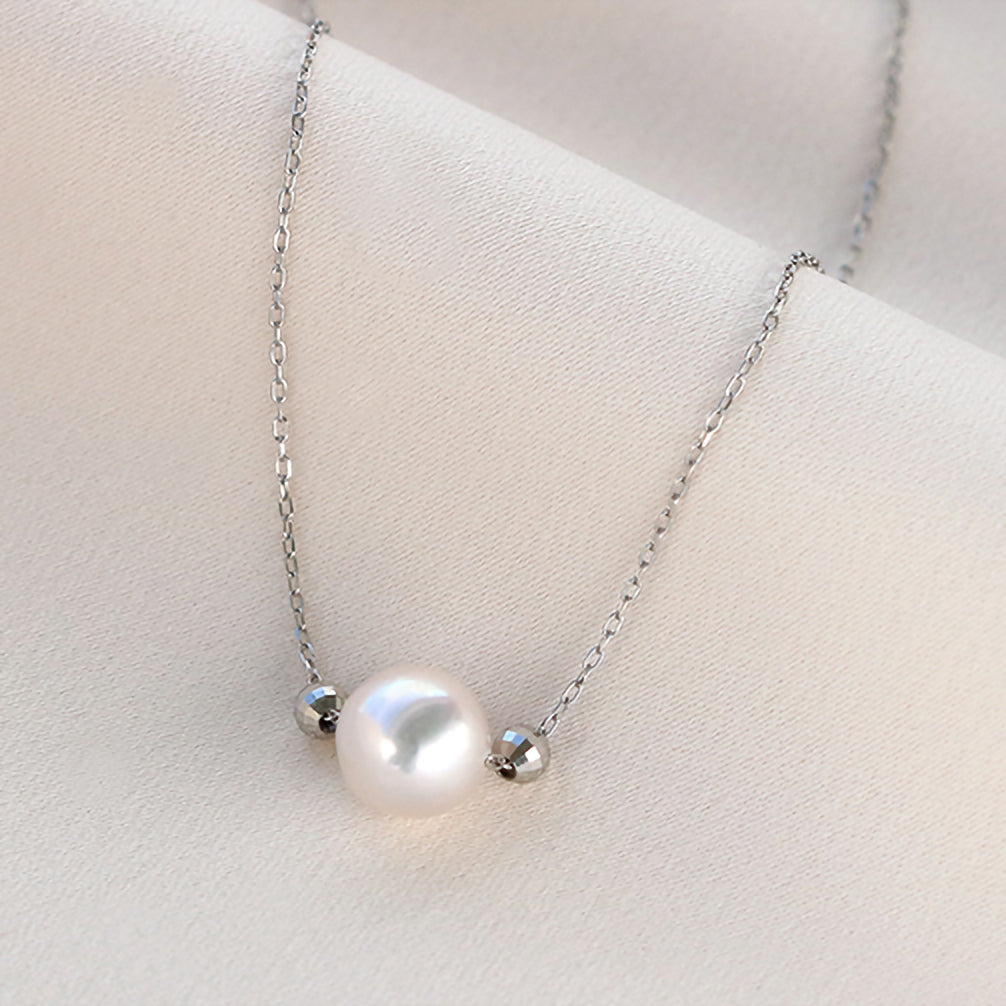 パール プラチナネックレス(アコヤ真珠/7.5mm/6月誕生石)《20TZ0203》