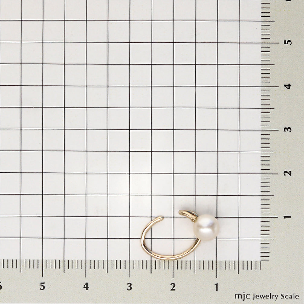 パール K10イヤーカフ(アコヤ真珠/片側/6月誕生石)《21T10134》