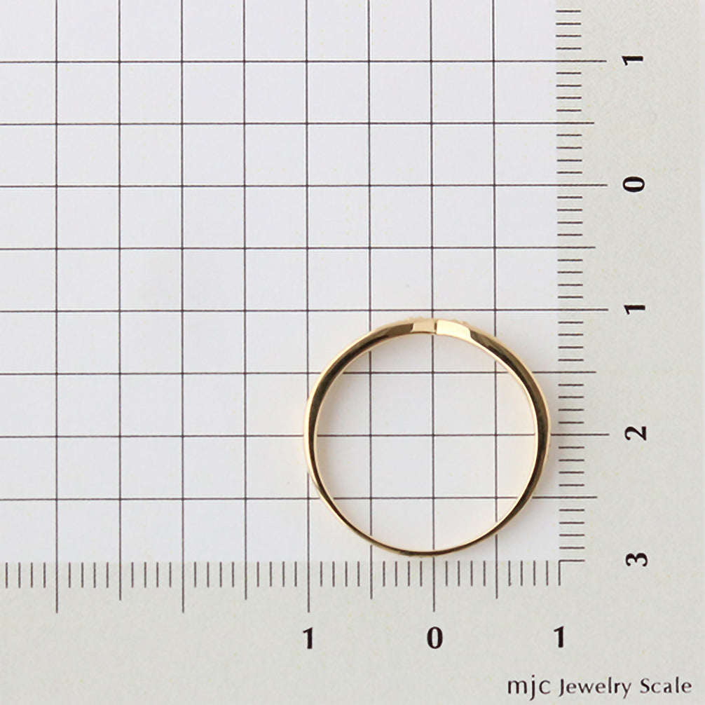 ダイヤモンド K18リング(4月誕生石)《21T10150》