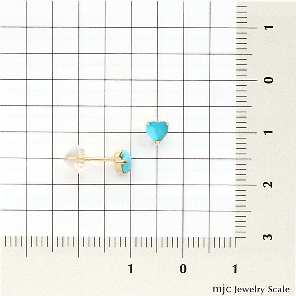 トルコ石/ターコイズ K18ピアス(12月誕生石)《21T10196》