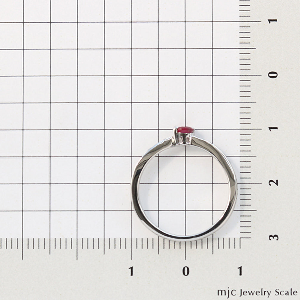 ルビー/ダイヤモンド プラチナリング(7月誕生石)《21T10197》