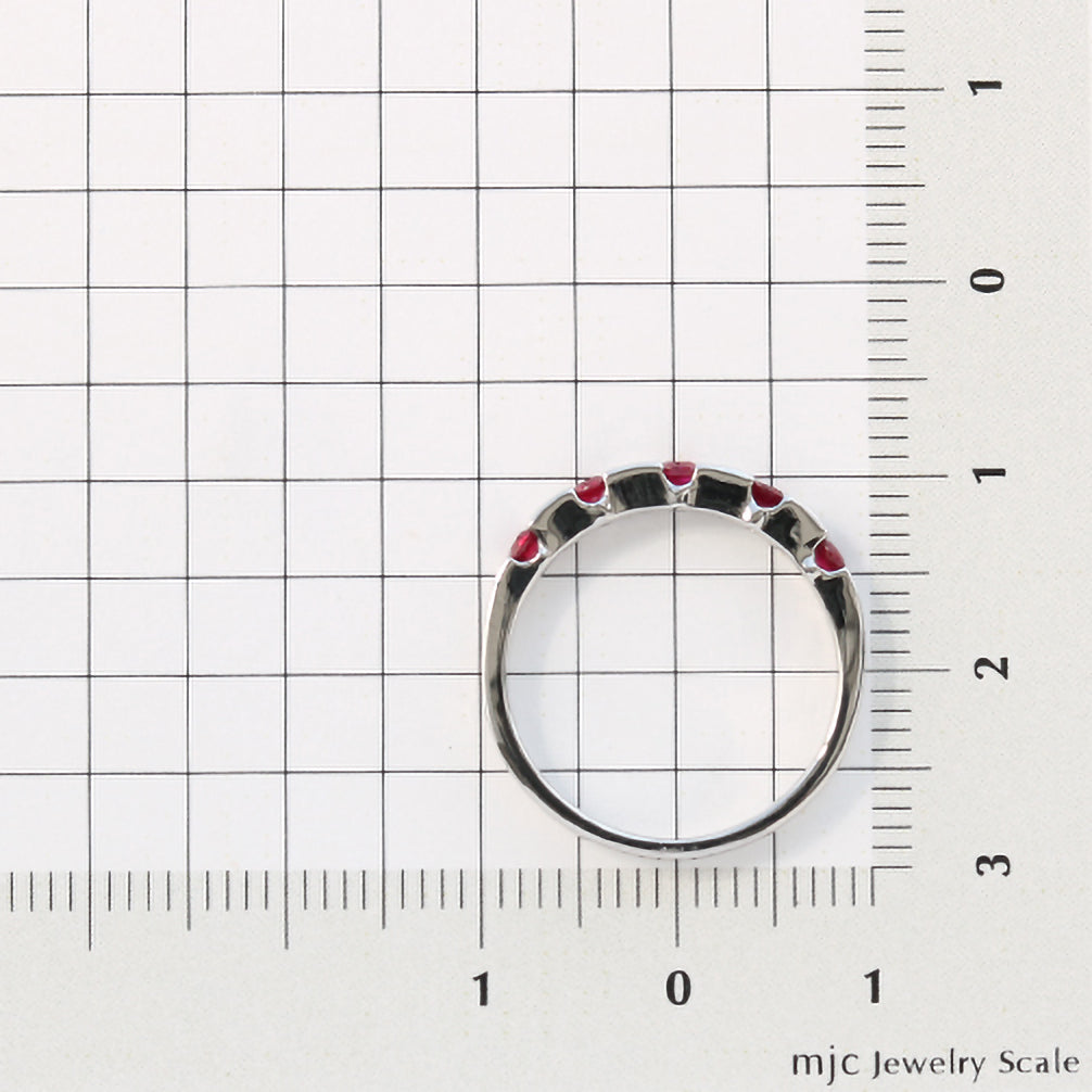 ルビー プラチナリング(7月誕生石)《21T10198》