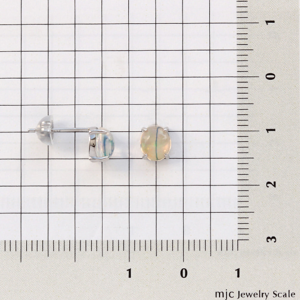 ウォーターオパール プラチナピアス(10月誕生石)《21T10209》