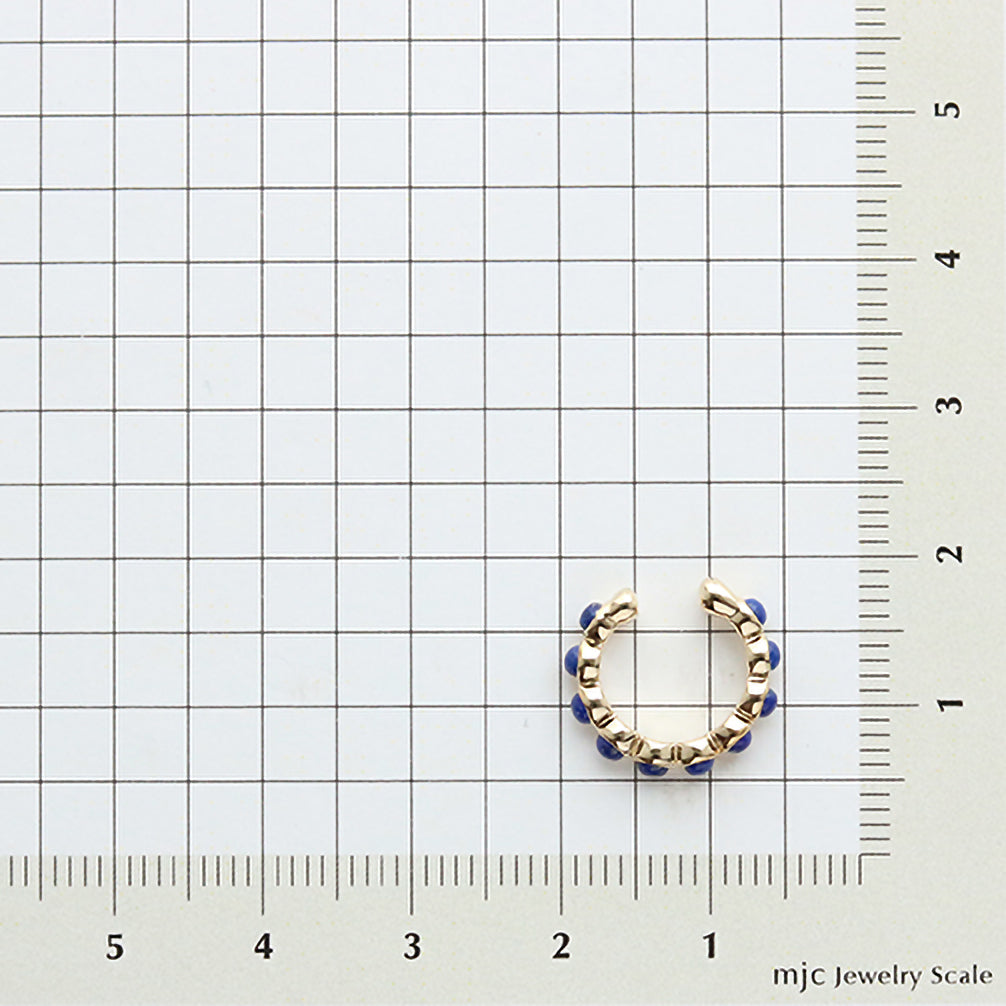ラピスラズリ K10イヤーカフ(片側/12月誕生石)《21T10302》