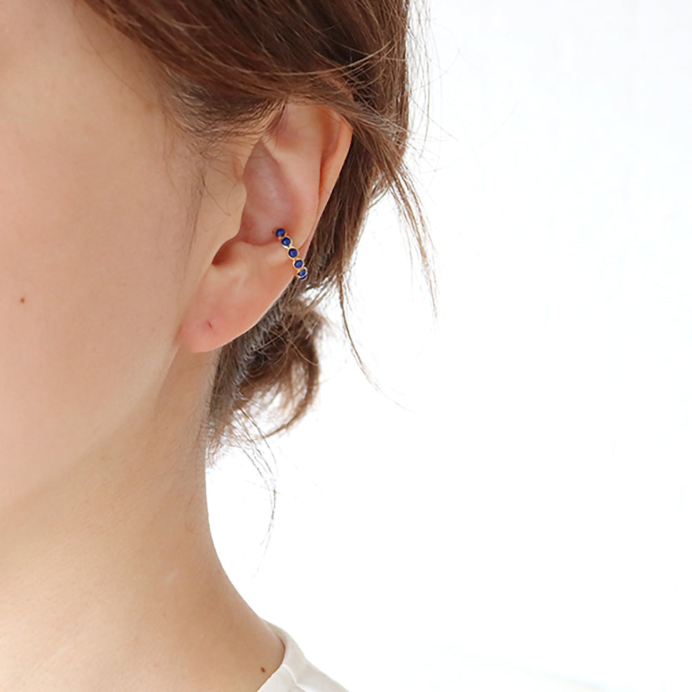 ラピスラズリ K10イヤーカフ(片側/12月誕生石)《21T10302》