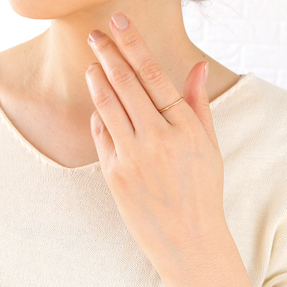 プラチナ/K18リング(コンビカラー)《22T10180》