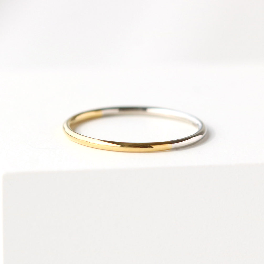 プラチナ/K18リング(コンビカラー)《22T10180》