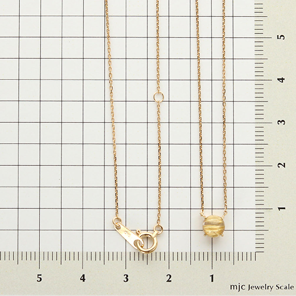 ルチルクォーツ K18ネックレス《22T10219》