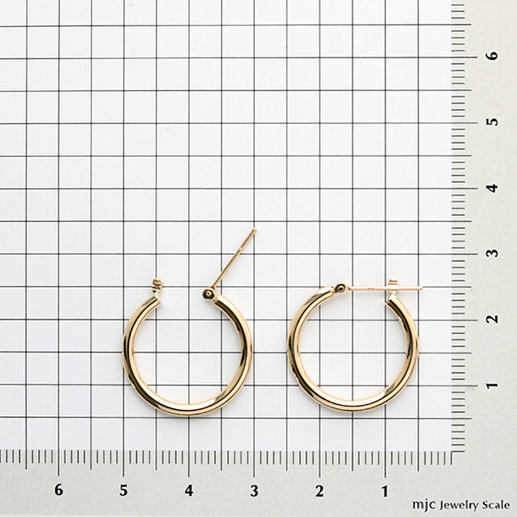 K18ピアス(フープ)《22T10244》