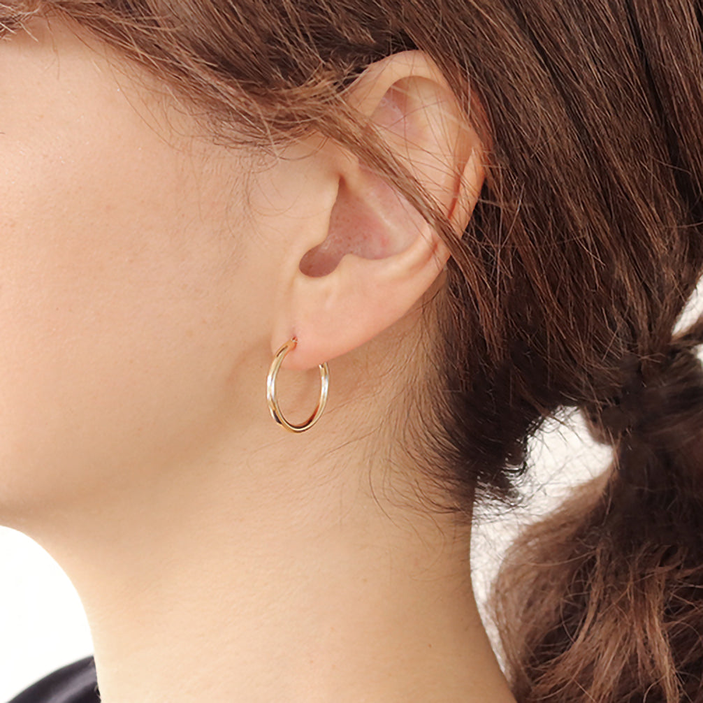 K18ピアス(フープ)《22T10244》
