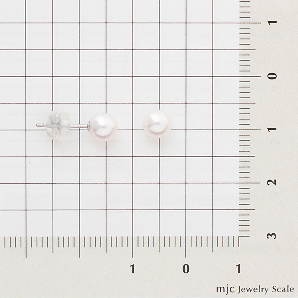 パール プラチナピアス(アコヤ真珠/5mm/6月誕生石)《22T10298》