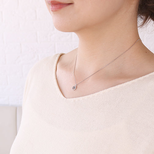 グランディディエライト/ダイヤモンド プラチナネックレス《22T10319》