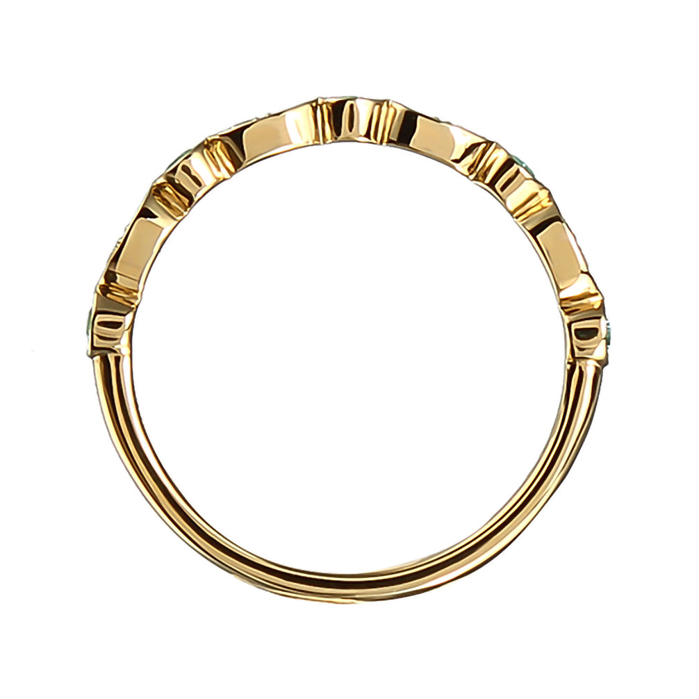 【限定1点】トルマリン/ダイヤモンド K18リング(10月誕生石/鑑別書付き)《22T60120》