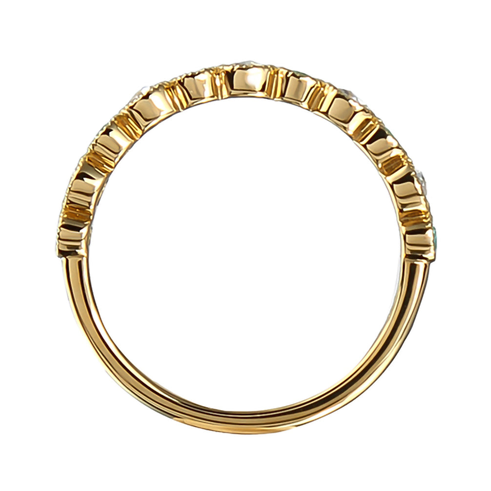 【限定1点】トルマリン/ダイヤモンド K18リング(10月誕生石/鑑別書付き)《22T60121》