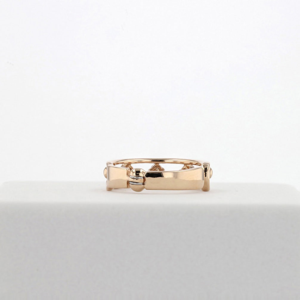 ダイヤモンド K18イヤーカフ(片側/4月誕生石/鑑別書付)《14DB0903》