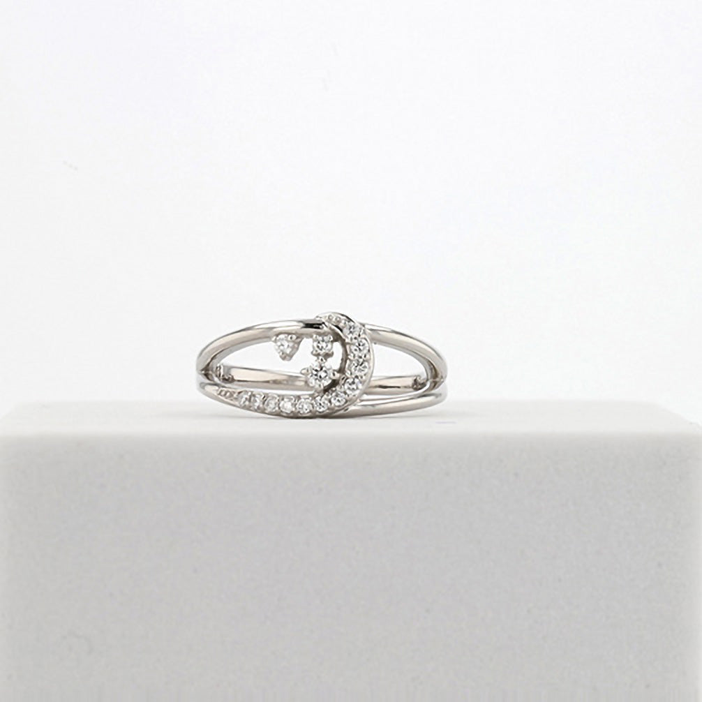 ダイヤモンド プラチナイヤーカフ(片側/4月誕生石/鑑別書付)《14DB0907》