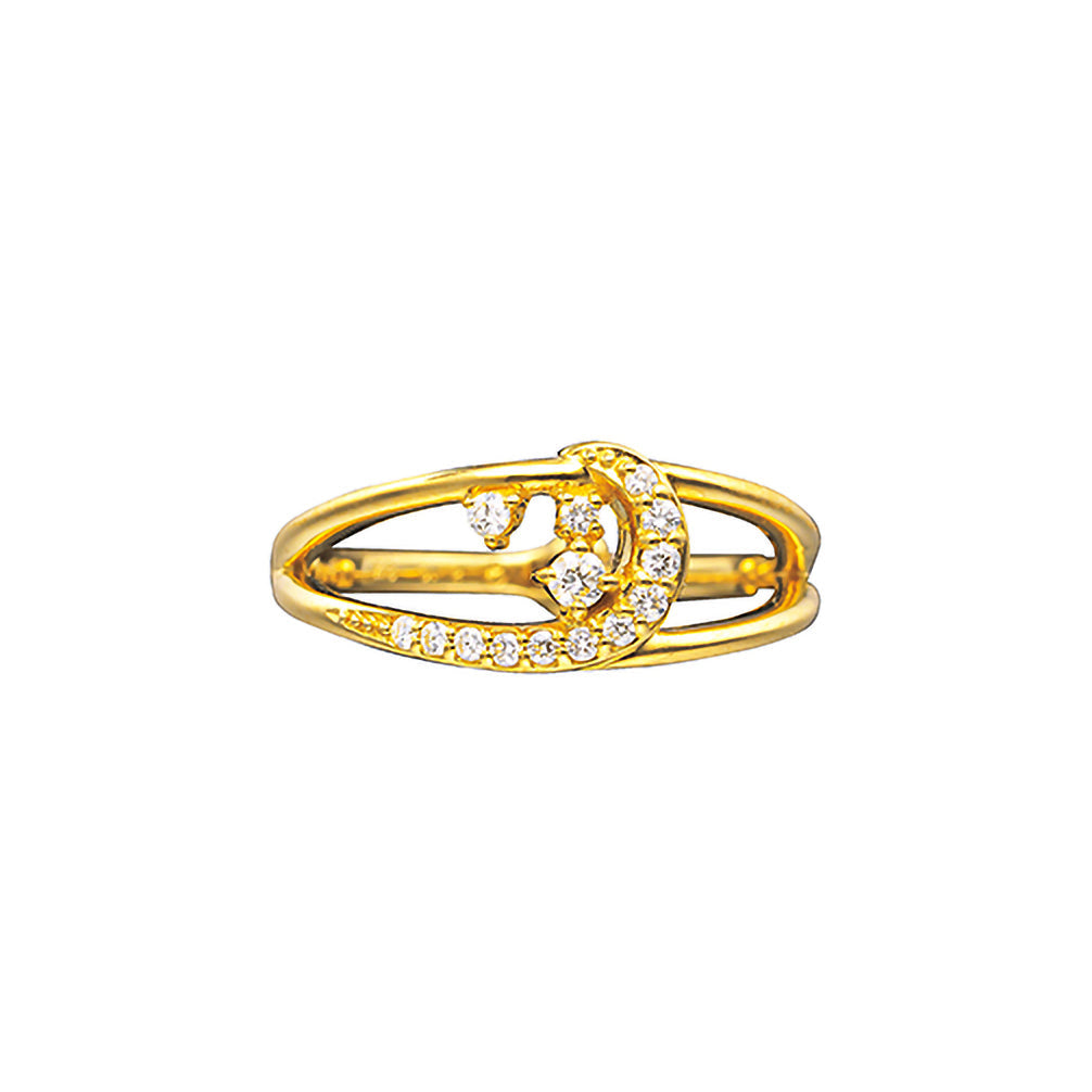 ダイヤモンド K18イヤーカフ(片側/4月誕生石/鑑別書付)《14DB0908》