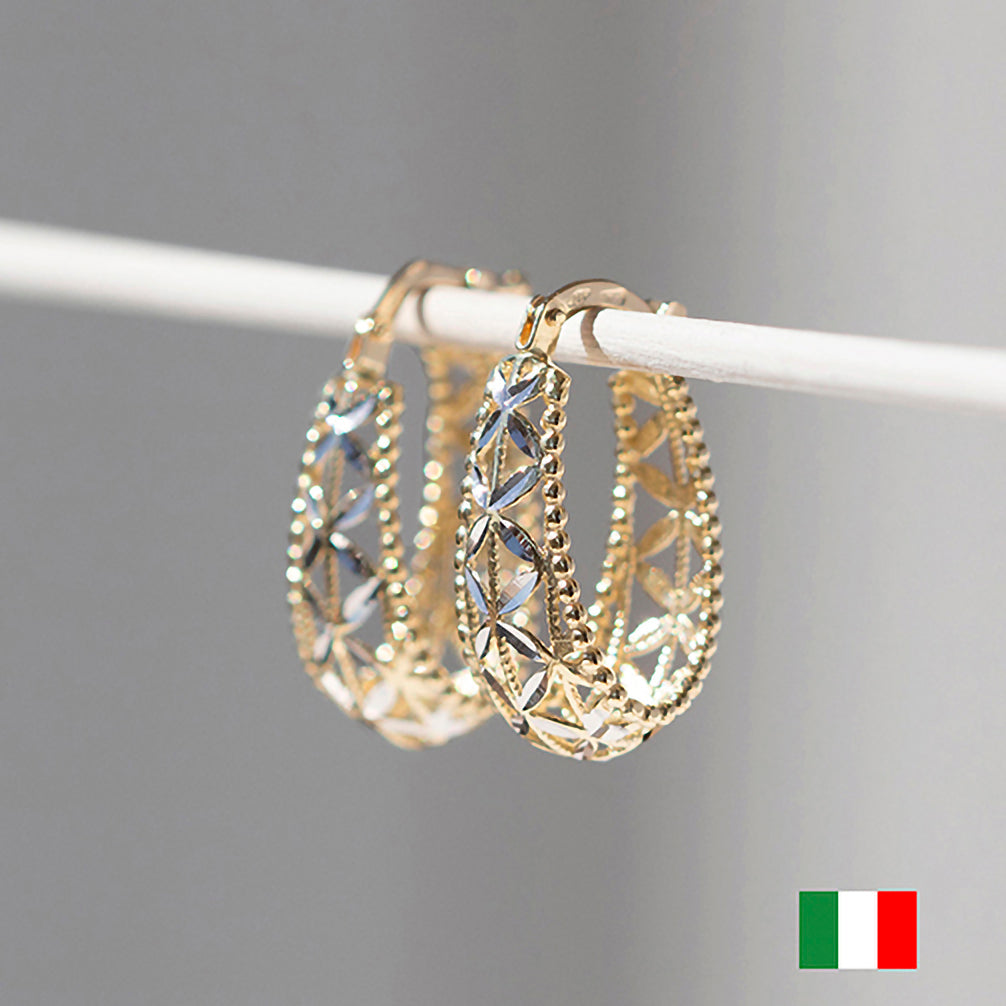 K18ピアス(イタリア製)《23T10193》