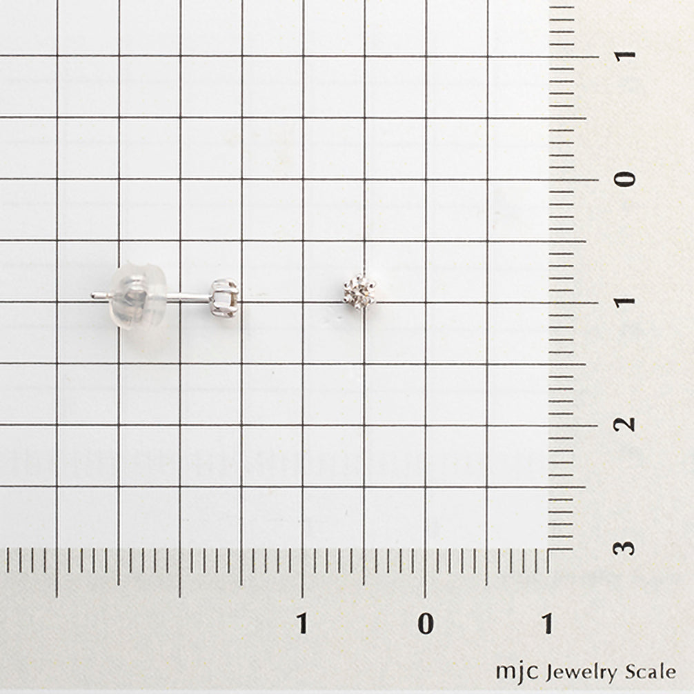 ダイヤモンド K10ピアス(4月誕生石)《23T10207》