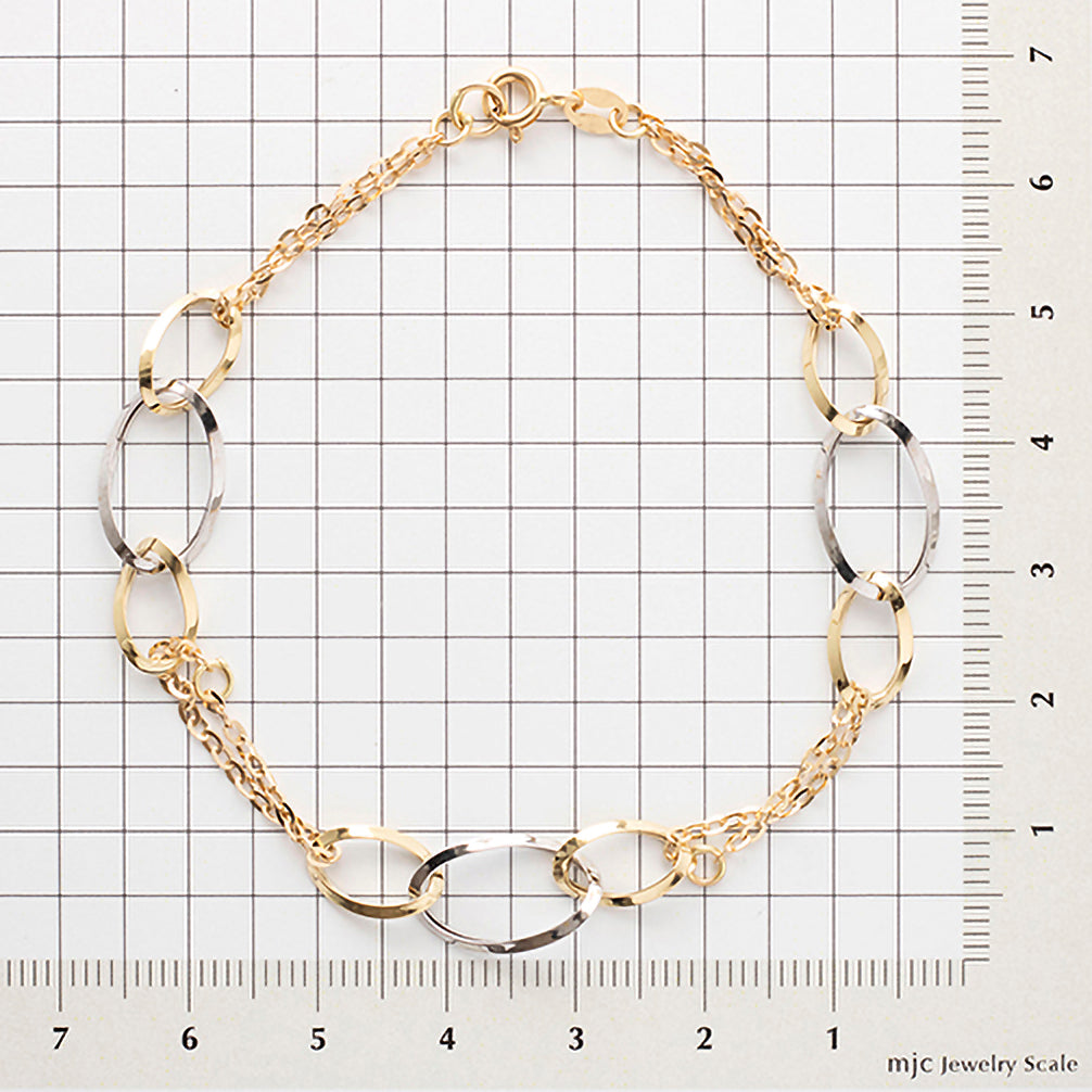 K18ブレスレット(イタリア製)《23T10217》