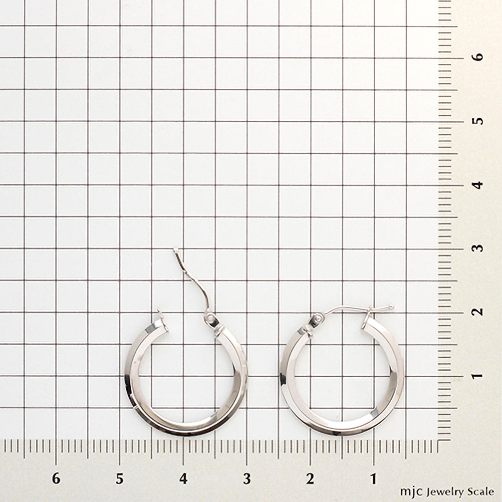 K18ピアス(イタリア製フープ)《23T10228》