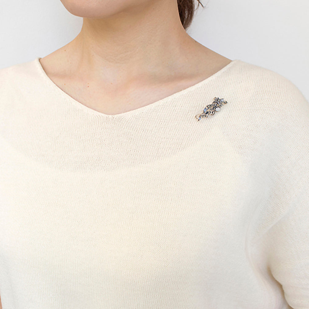 オパール/パール シルバーペンダントトップ(10月誕生石)《23T10261》