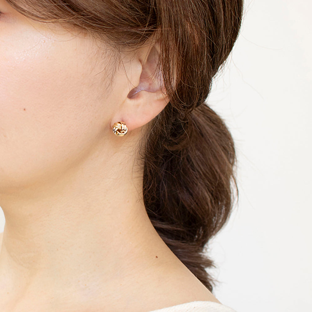 K18ピアス(イタリア製/スリーカラー)《23T10272》