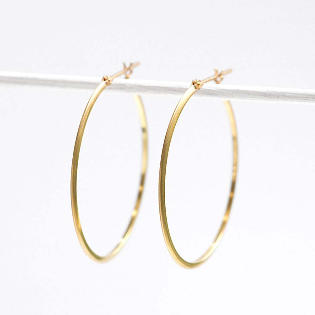 K18ピアス(フープ)《23T10286》