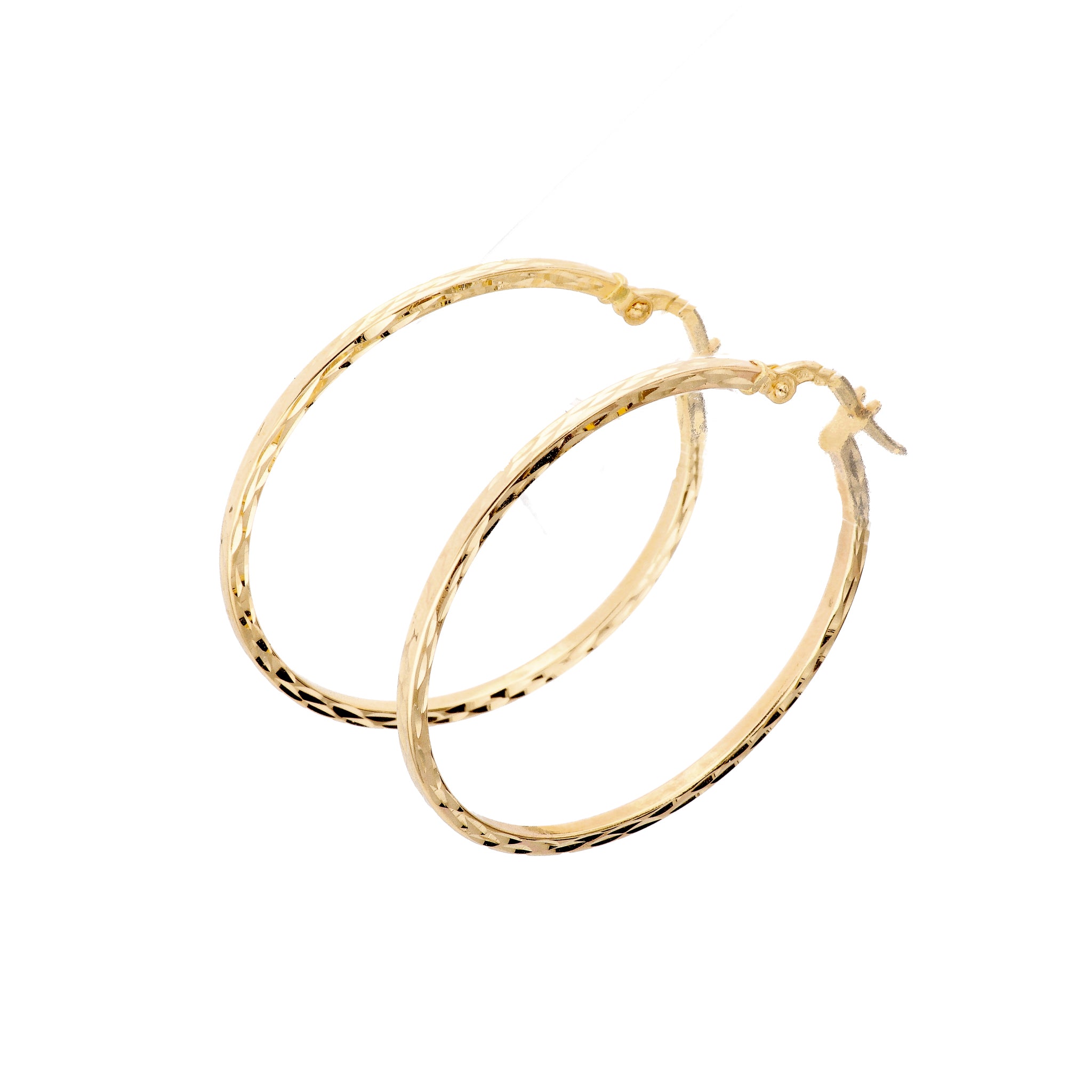 K18ピアス(フープ/イタリア製)《23T10299》