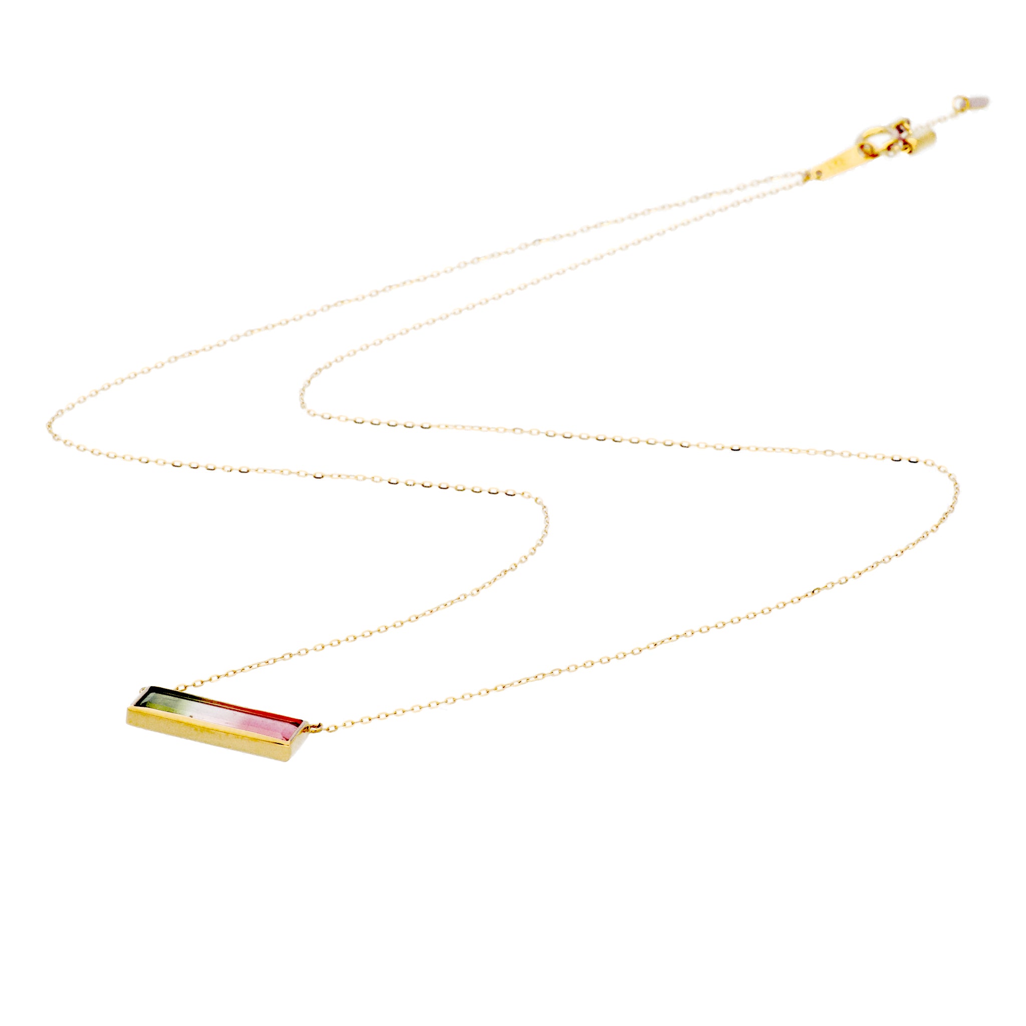 【限定1点】パーティーカラードトルマリン K18ネックレス(1.98カラット)《23T10325》