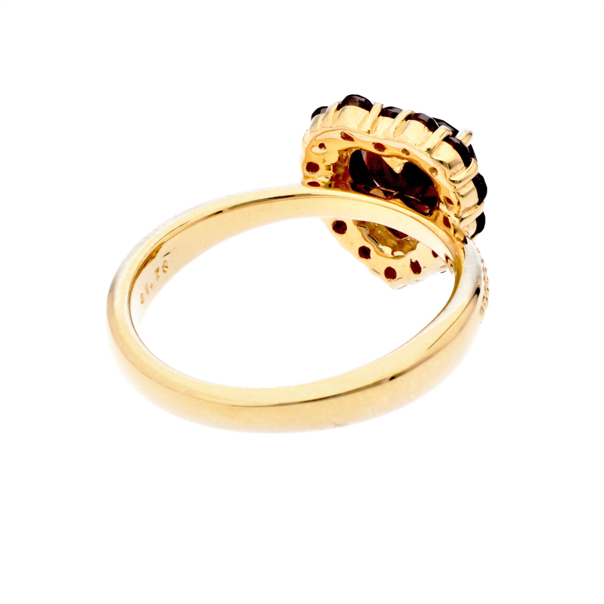 ガーネット シルバーリング(ハートシェイプ/1月誕生石)《23T10327》