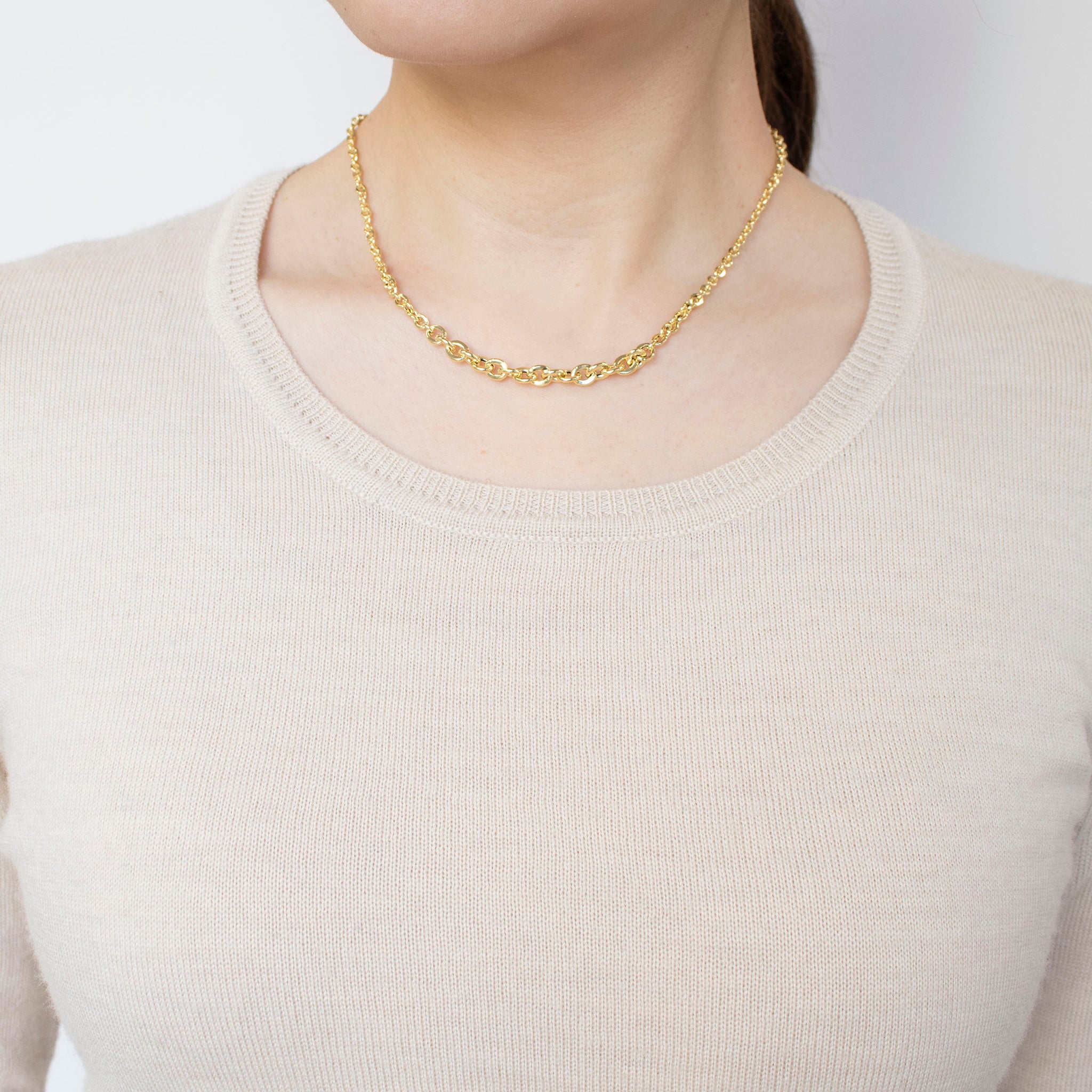 K18ネックレス(イタリア製)《23T10345》