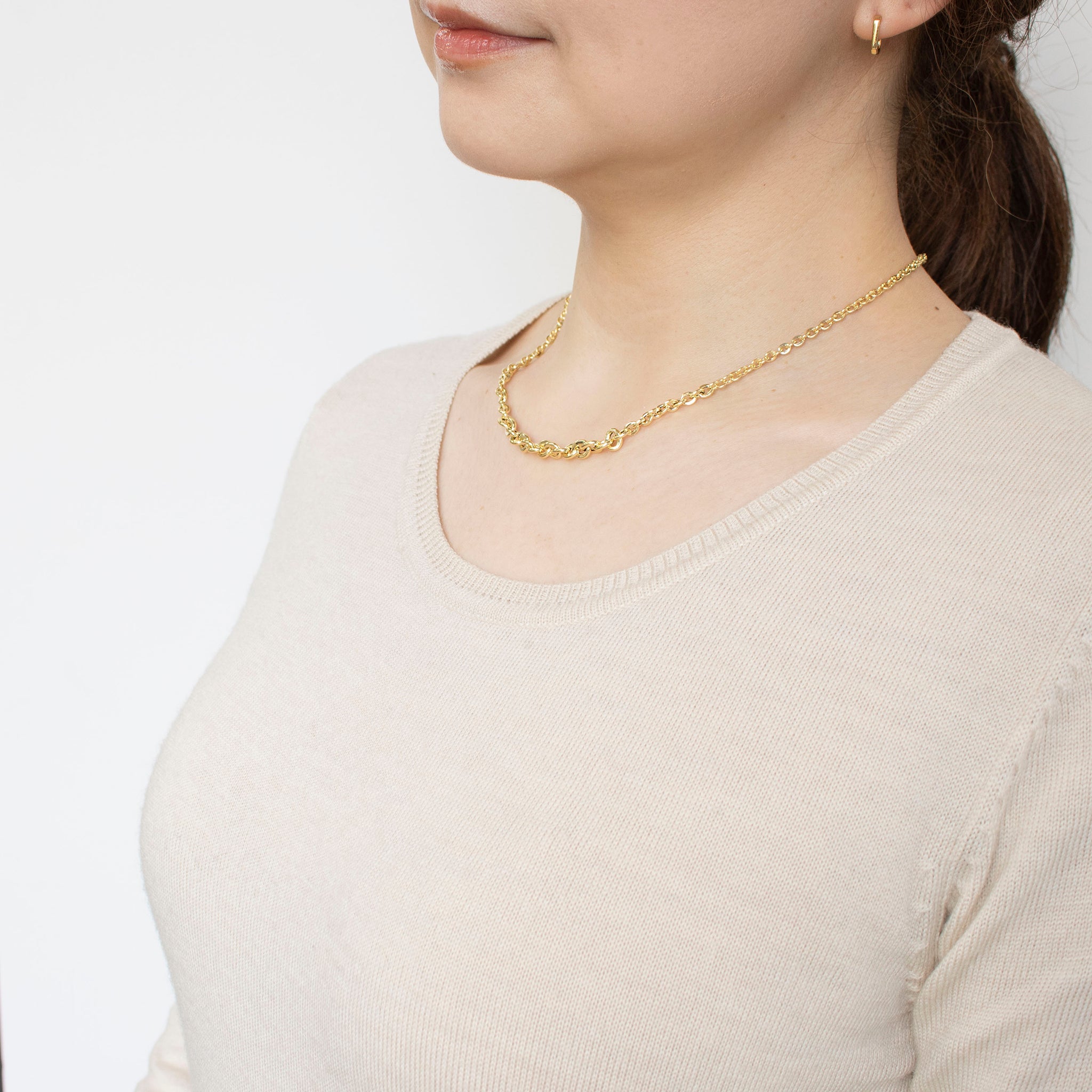 K18ネックレス(イタリア製)《23T10345》