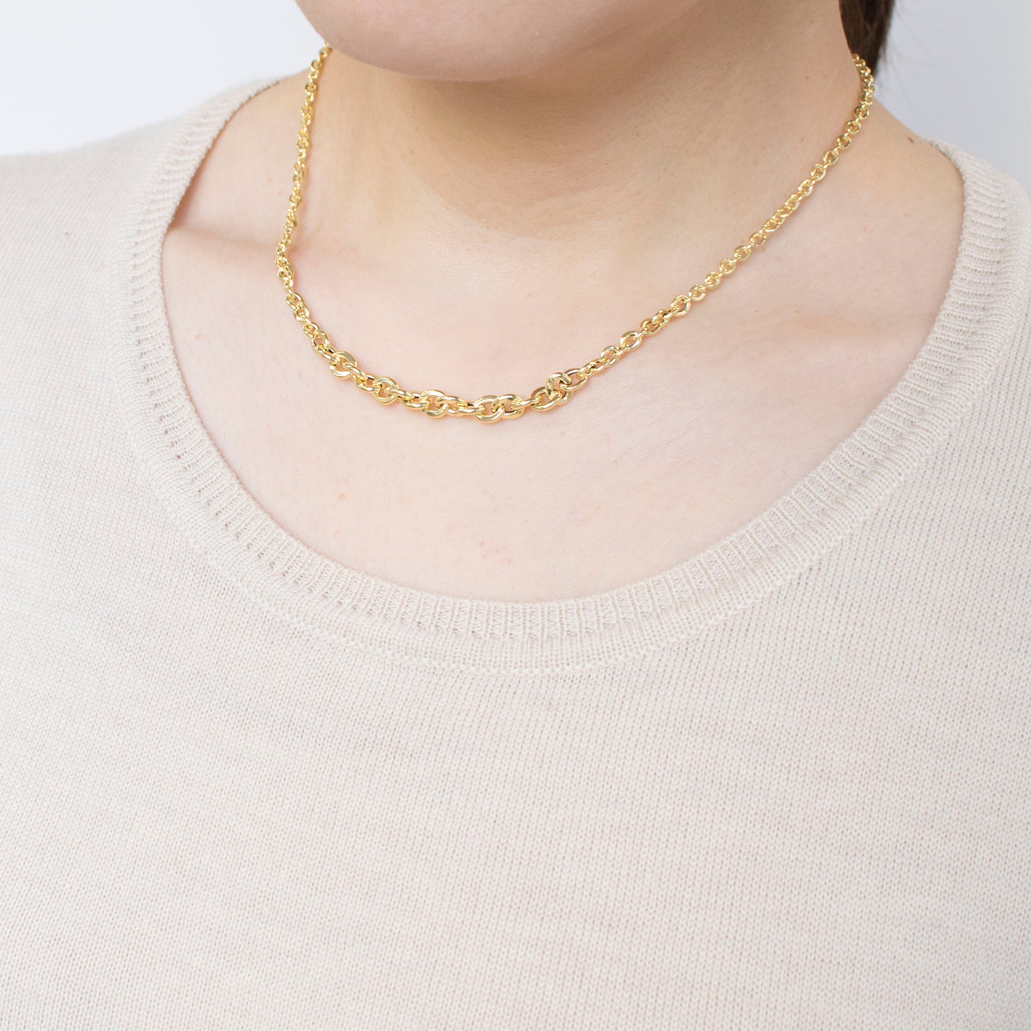 K18ネックレス(イタリア製)《23T10345》