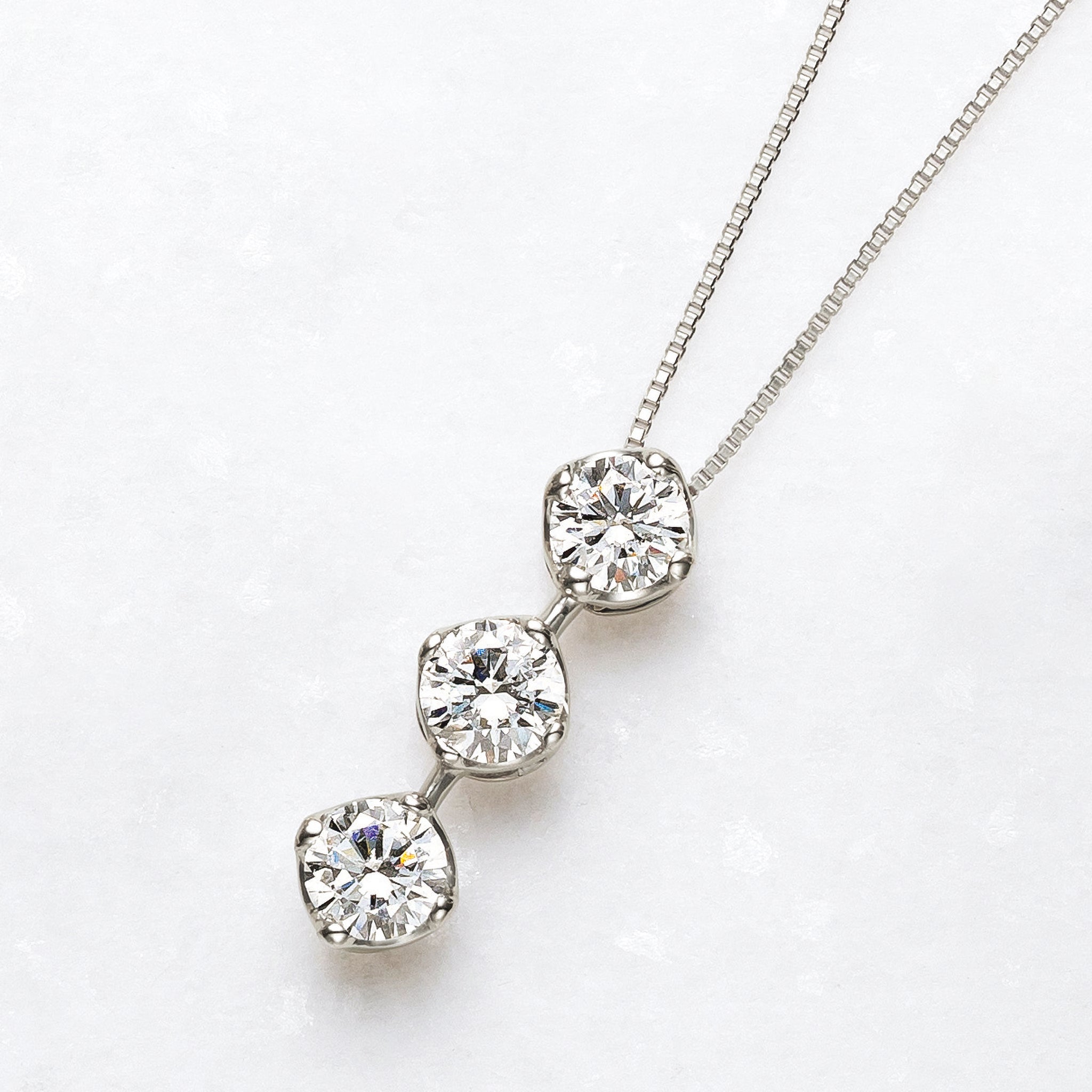 レディースPt ダイヤ  0.316ct  トップ＆ネックレス