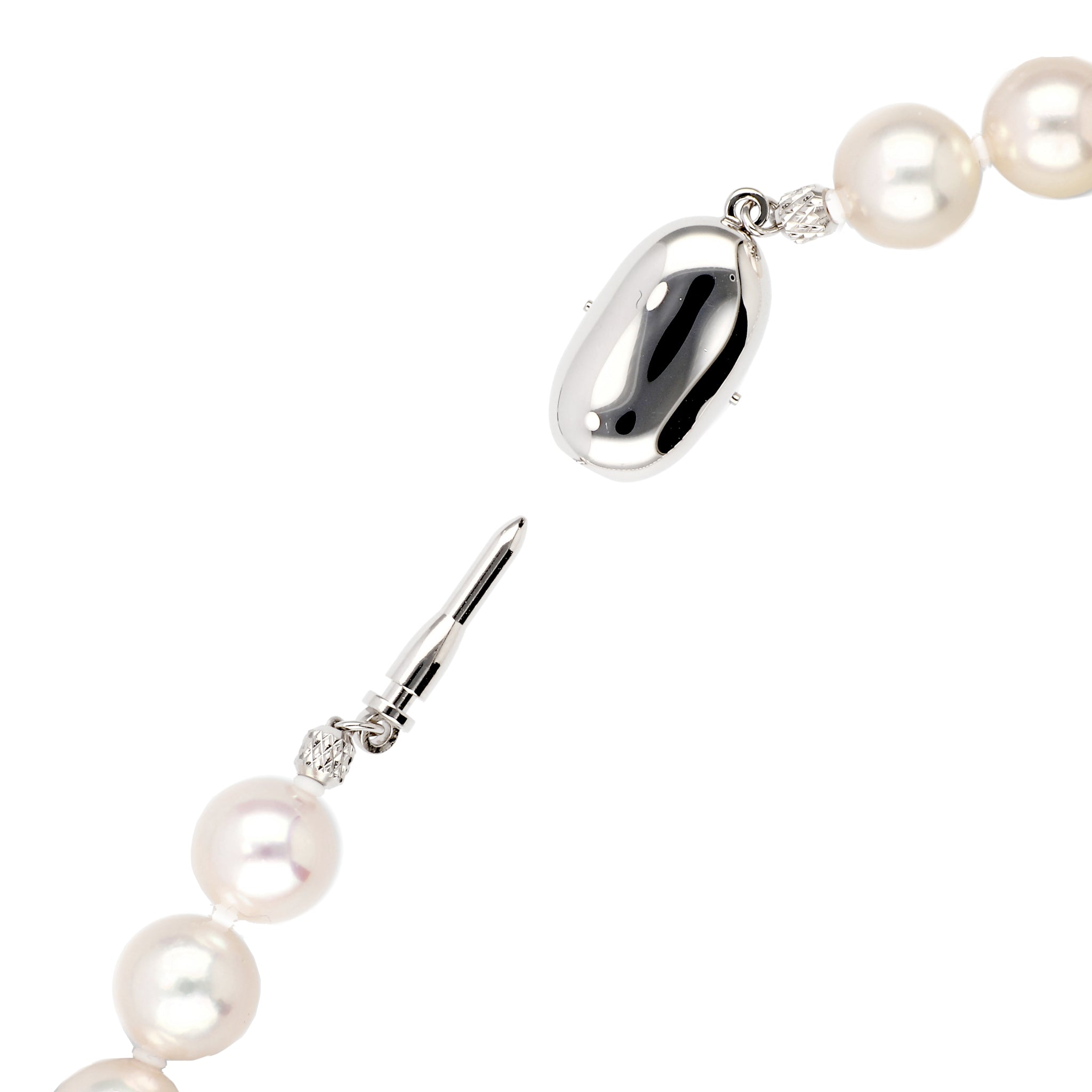 パール シルバー /K14ネックレス/イヤリング(アコヤ真珠/8.5mmUP/2点セット/6月誕生石/GIAグレーディングレポート付き)《JACQ1879》