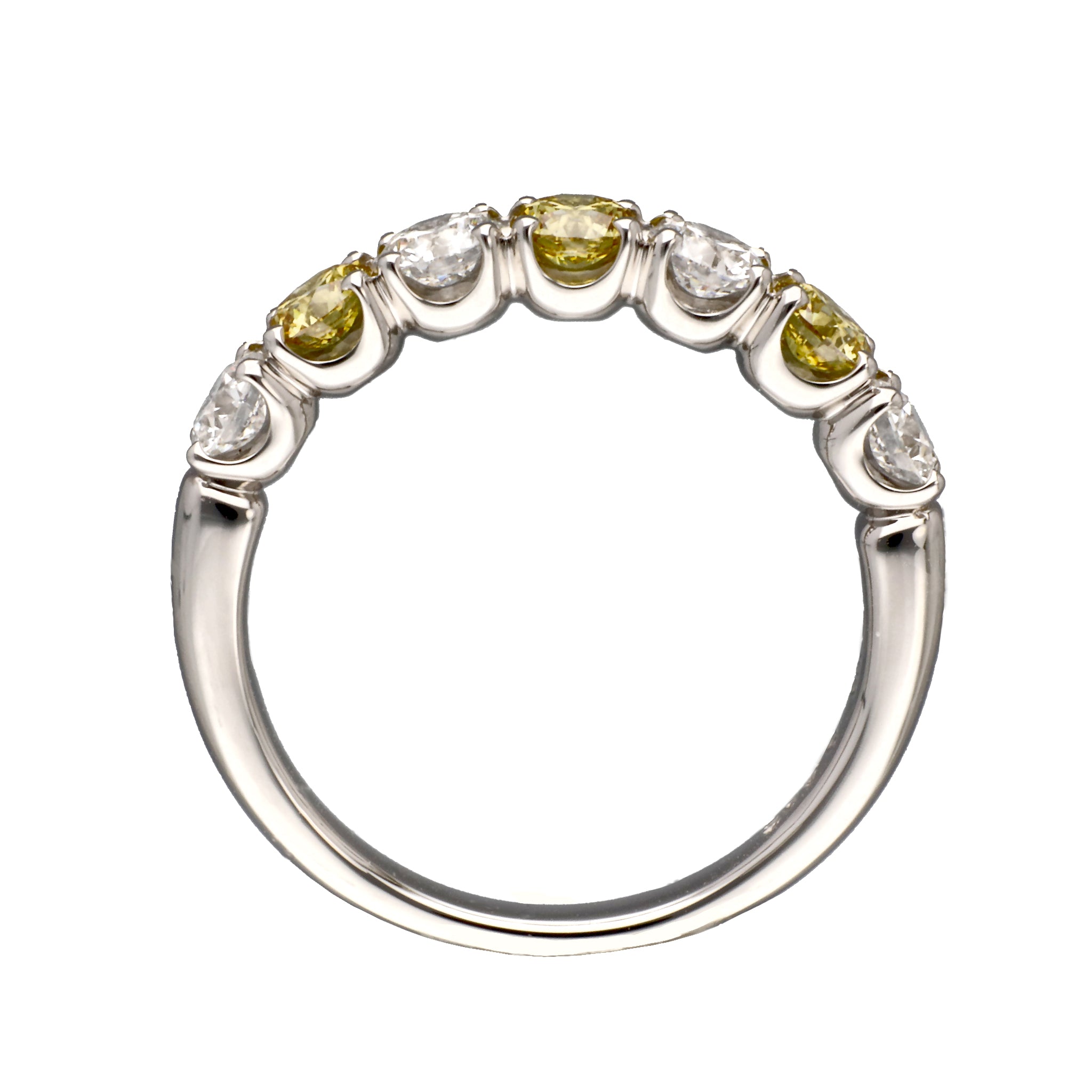 【限定5点】ダイヤモンド プラチナリング(イエローダイヤモンド/Fancy Intense Yellow/SI2/1st記念商品)《JRGD1932》