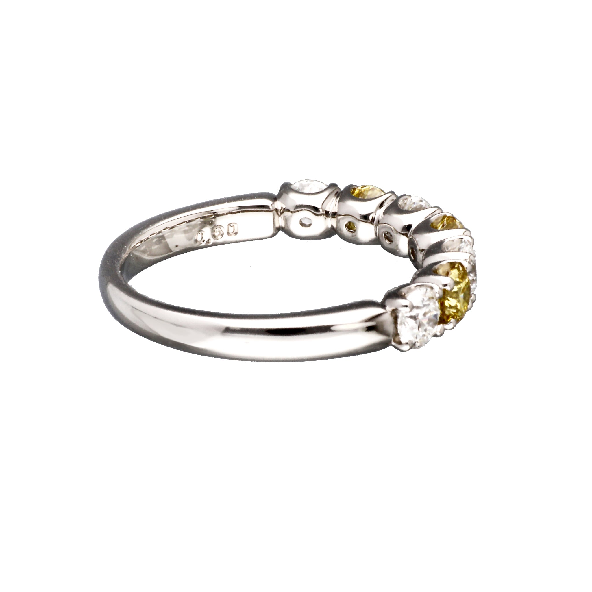 【限定5点】ダイヤモンド プラチナリング(イエローダイヤモンド/Fancy Intense Yellow/SI2/1st記念商品)《JRGD1932》