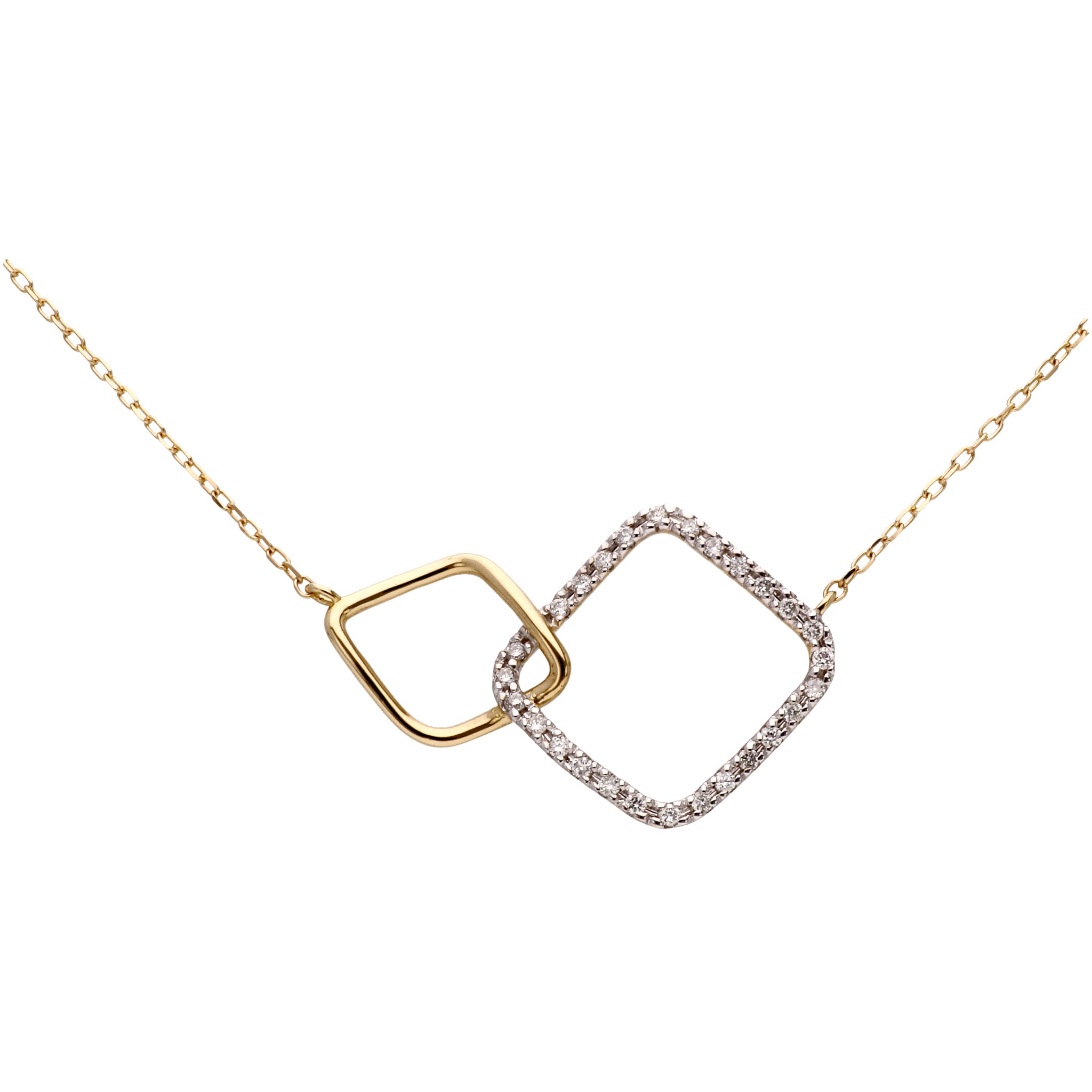 ダイヤモンド K18ネックレス(計0.10カラット/1パーツ/4月誕生石)《WPDD4184》