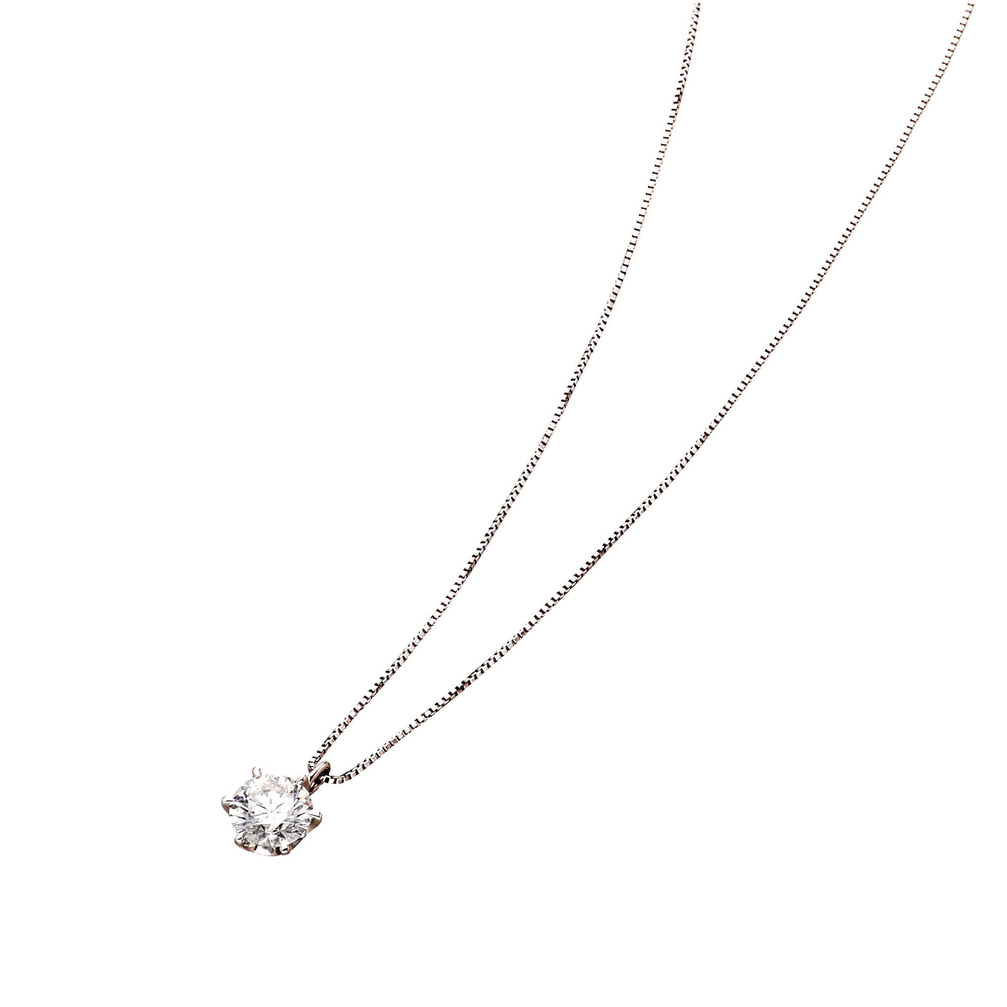 ダイヤモンド プラチナネックレス(0.80カラット/Dカラー/SIクラス/EX/4月誕生石/GIAグレーディングレポート付)《JPDD1938》