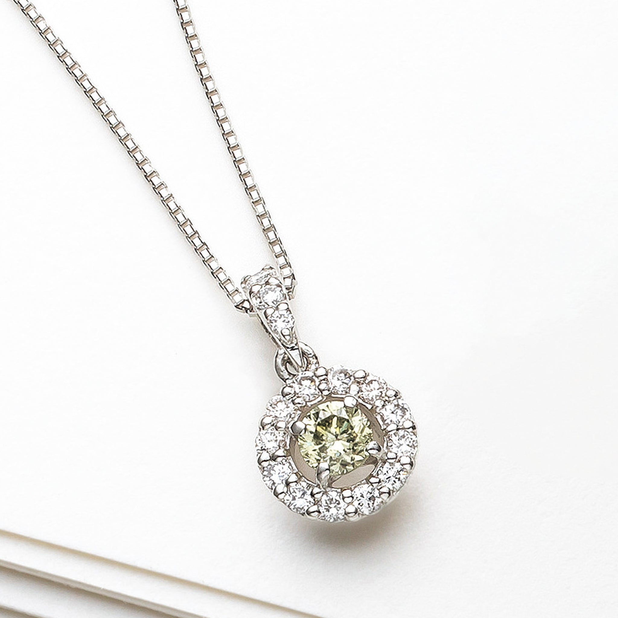 グレーディングレポート2枚付き イエローダイヤ&ダイヤ 